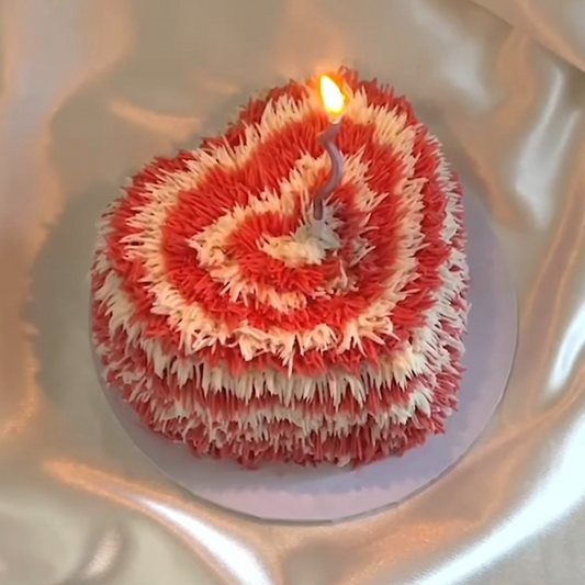 Furry Heart Cake